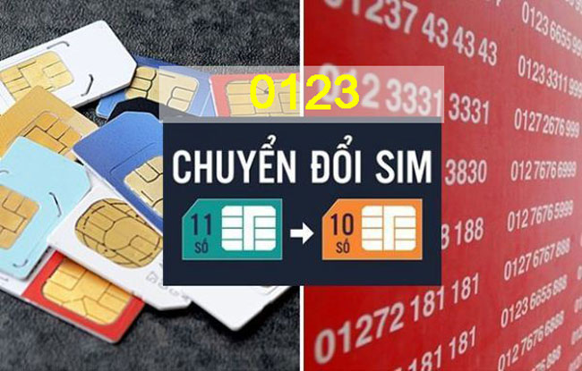 0123 đổi thành đầu số nào?